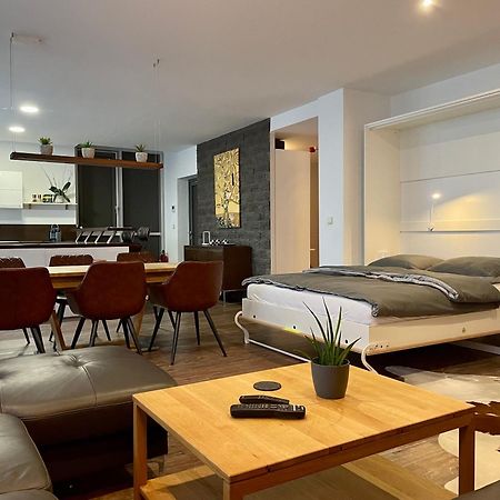 Apartment Leipzig Waldstrassenviertel Loft Terrasse, Redbull Arena Kültér fotó
